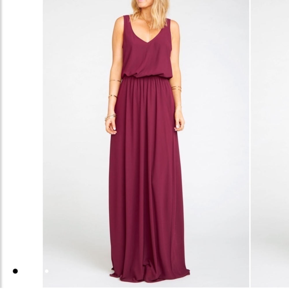Show Me Your Mumu Maroon Kendall Maxi Dress Size Small